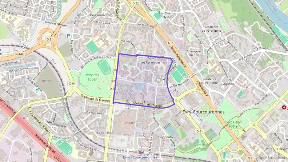 Appartement 86 m² quatre pièces à vendre à Évry-Courcouronnes