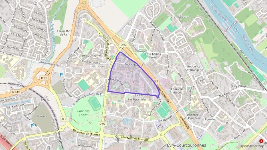 Appartement 50 m² deux pieces à vendre à Évry-Courcouronnes