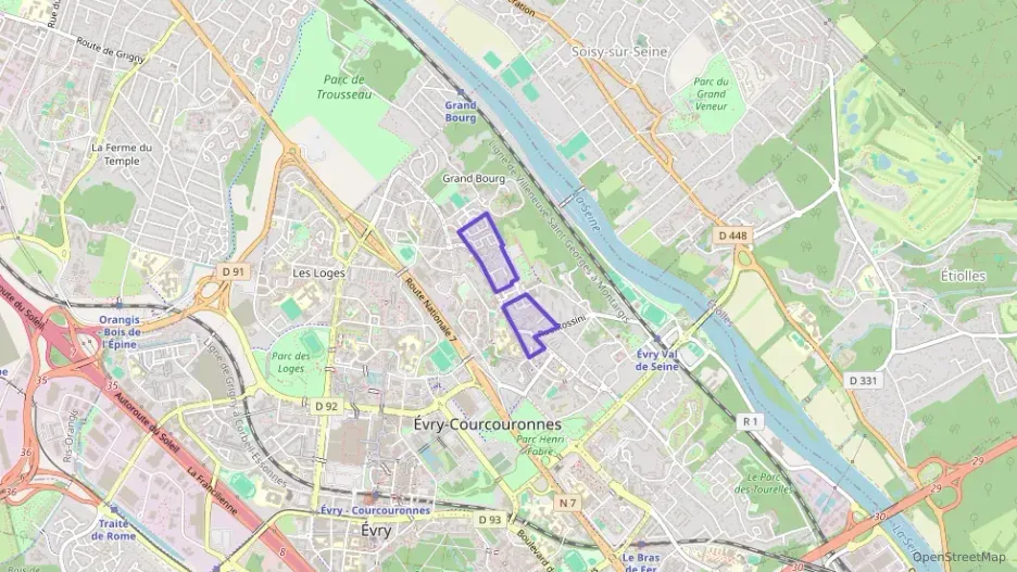 Appartement 60 m² quatre pièces à vendre à Évry-Courcouronnes