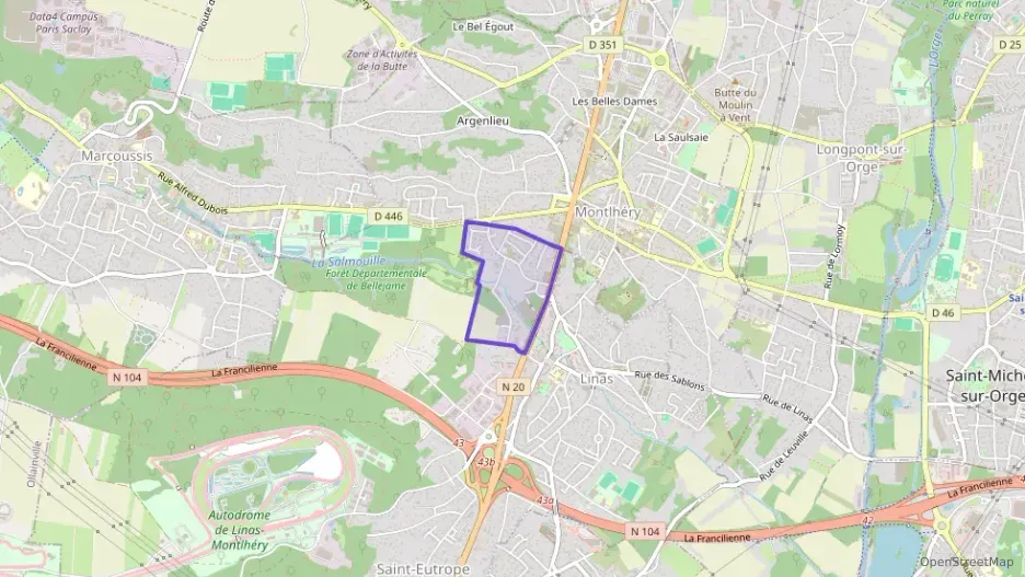 Appartement 59 m² trois pièces à vendre à Linas