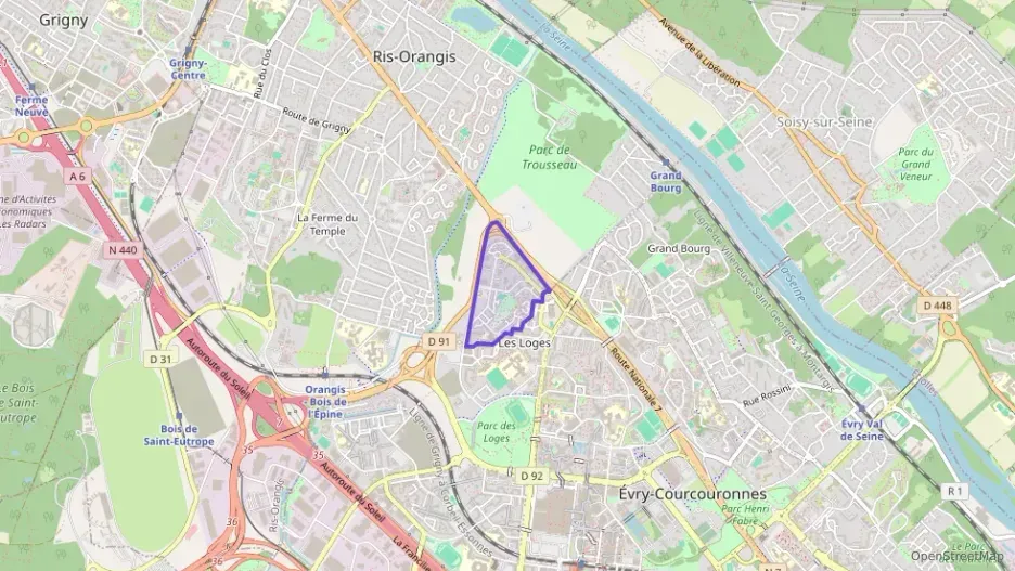 Appartement 66 m² deux pieces à vendre à Évry-Courcouronnes