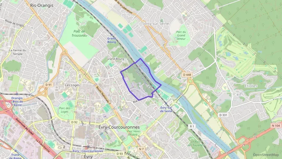 Appartement 57 m² trois pièces à vendre à Évry-Courcouronnes Appartement 57 m² trois pièces à vendre à Évry-Courcouronnes