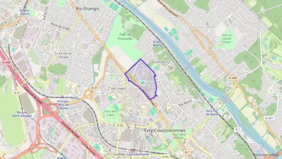 Appartement 67 m² trois pièces à vendre à Évry-Courcouronnes Appartement 67 m² trois pièces à vendre à Évry-Courcouronnes