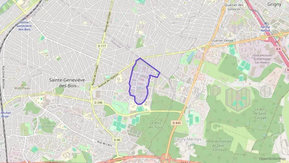 Appartement 61 m² trois pièces à vendre à Sainte-Geneviève-des-Bois