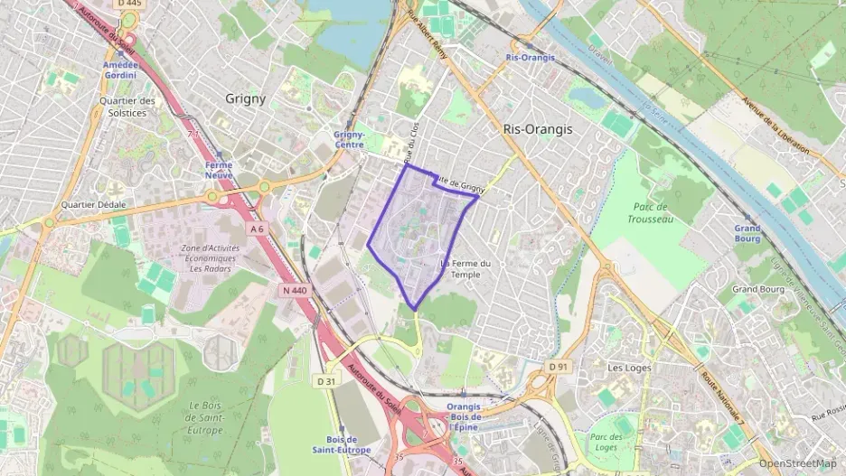 Appartement 53 m² trois pièces à vendre à Ris-Orangis