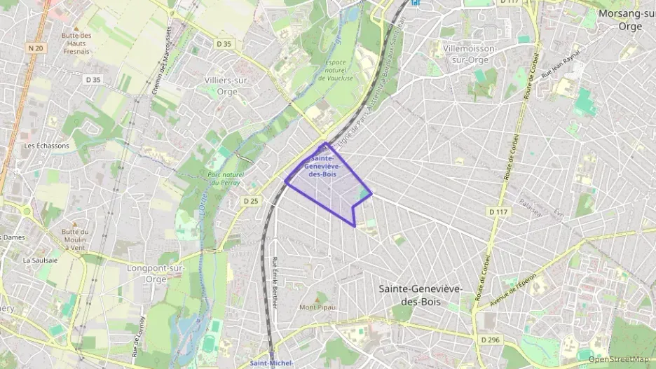 Appartement 57 m² trois pièces à vendre à Sainte-Geneviève-des-Bois