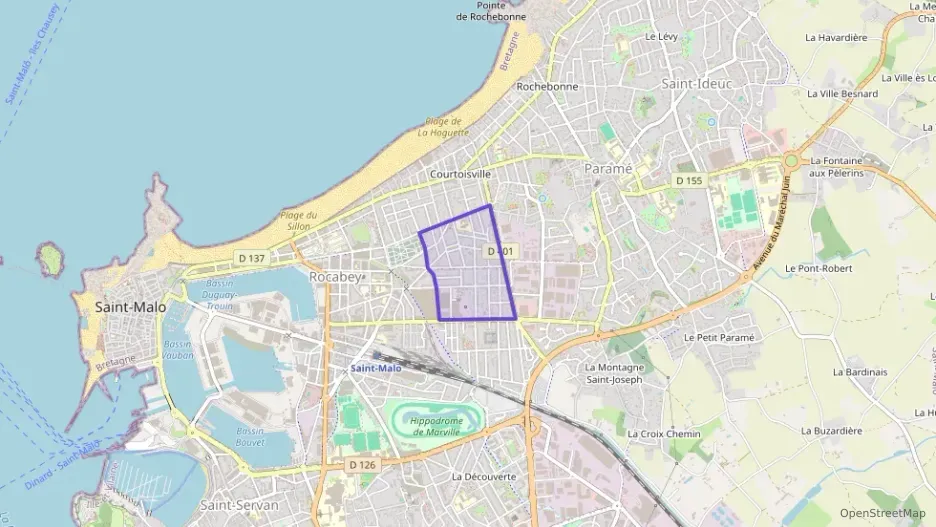 Appartement 48 m² quatre pièces à vendre à Saint-Malo