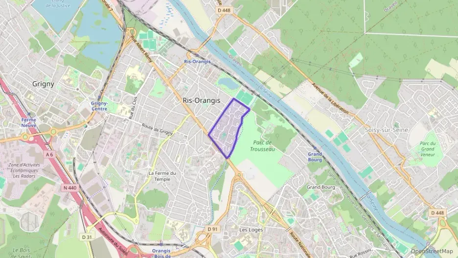 Appartement 50 m² deux pieces à vendre à Ris-Orangis