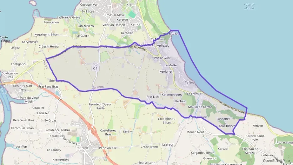 Appartement 64 m² trois pièces à vendre à Carantec