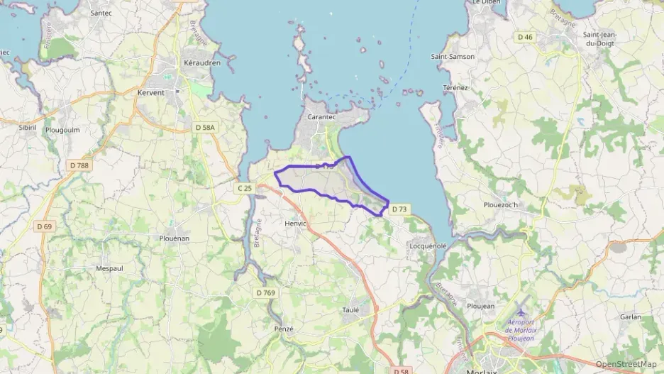 Appartement 64 m² trois pièces à vendre à Carantec