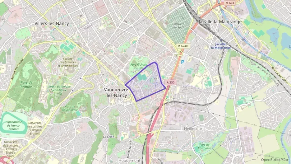 Appartement 54 m² deux pieces à vendre à Vandœuvre-lès-Nancy