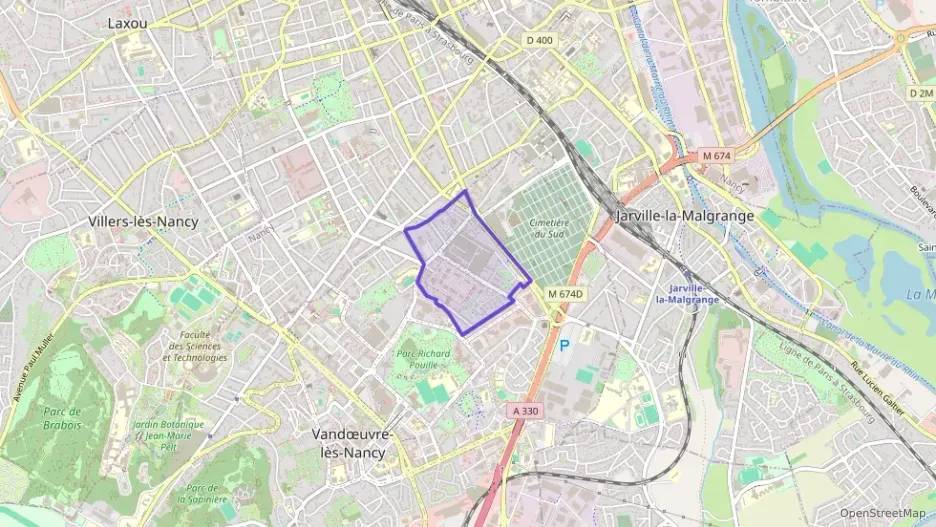 Appartement 45 m² deux pieces à vendre à Vandœuvre-lès-Nancy