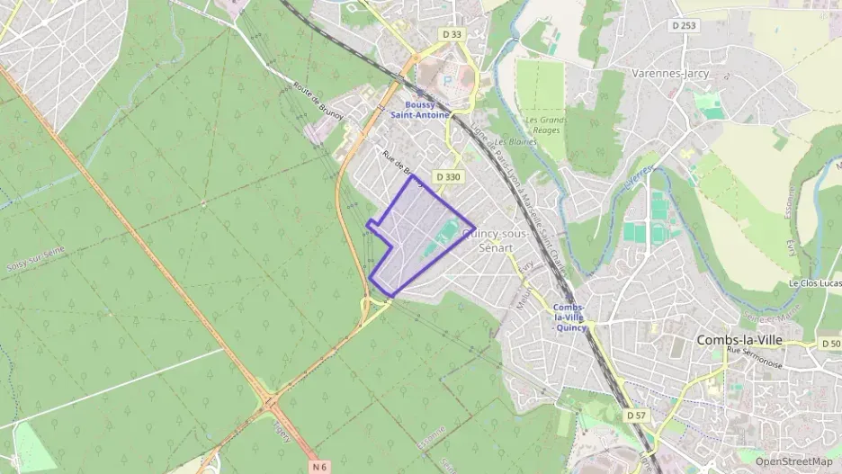 Appartement 53 m² deux pieces à vendre à Quincy-sous-Sénart