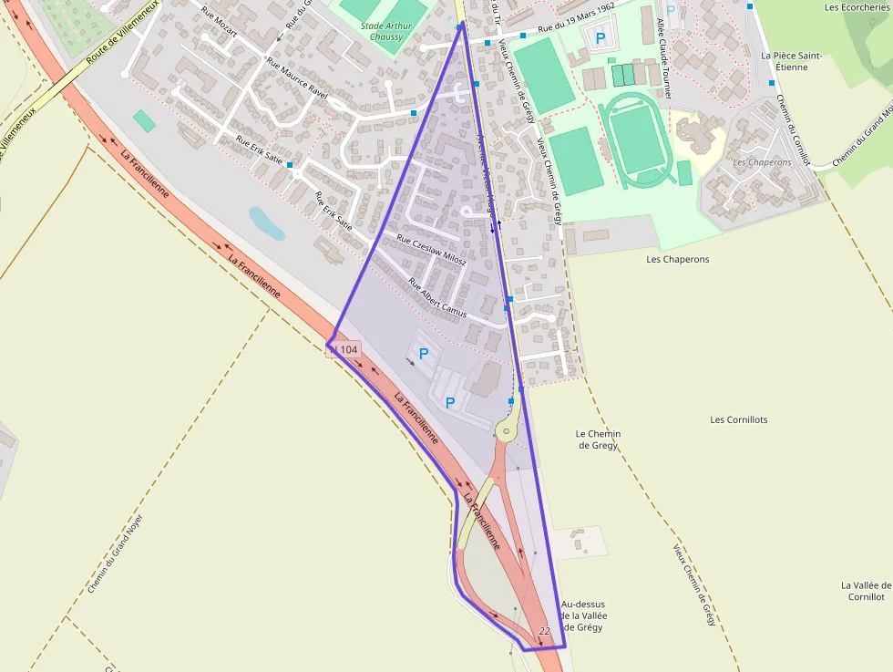 Appartement 42 m² deux pieces à vendre à Brie-Comte-Robert