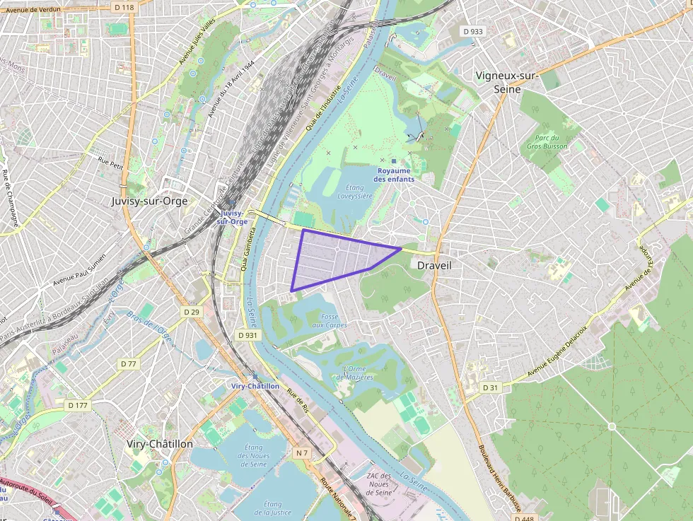 Appartement 43 m² deux pieces à vendre à Draveil