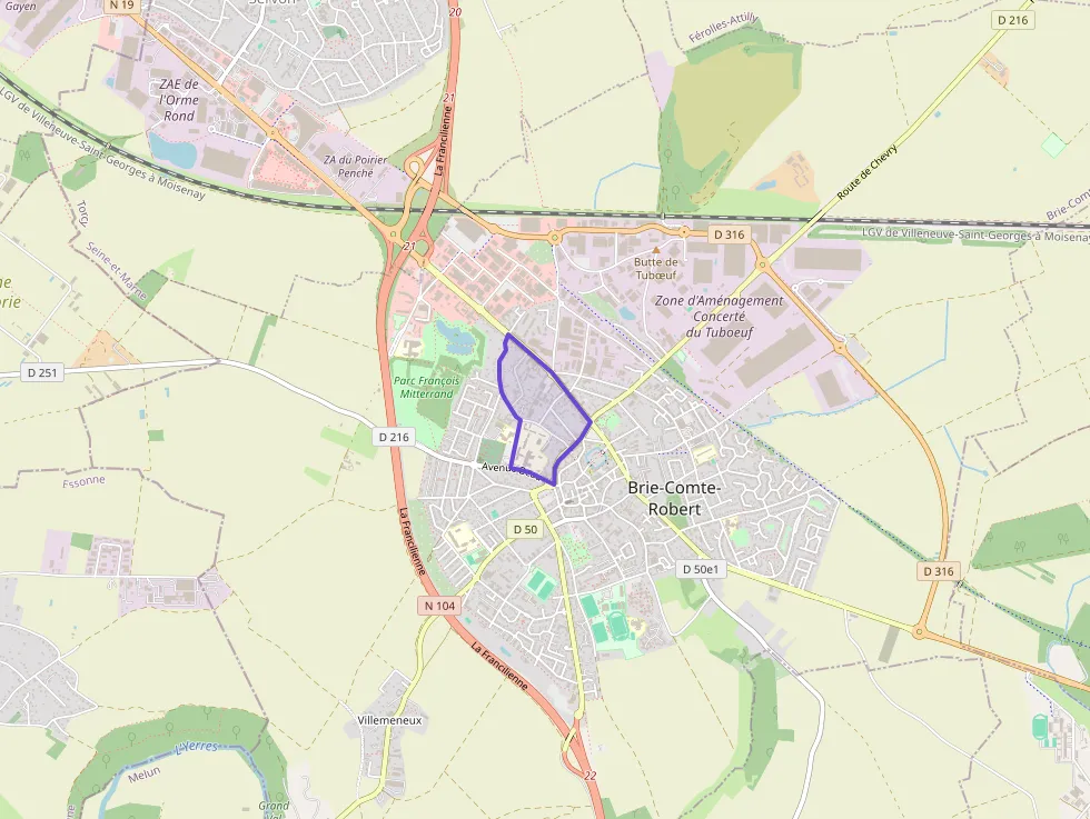 Appartement 60 m² deux pieces à vendre à Brie-Comte-Robert