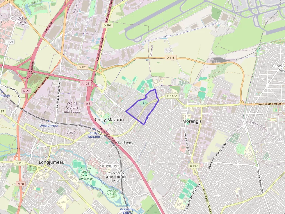 Appartement 54 m² deux pieces à vendre à Chilly-Mazarin