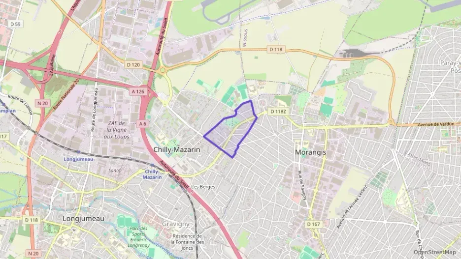 Appartement 49 m² deux pieces à vendre à Chilly-Mazarin