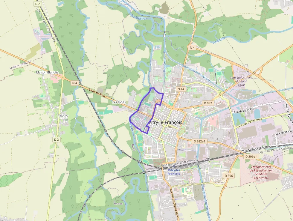 Appartement 54 m² trois pièces à vendre à Vitry-le-François