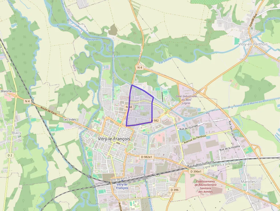 Appartement 46 m² deux pieces à vendre à Vitry-le-François