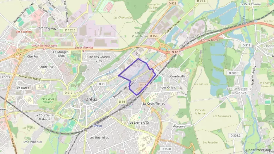 Appartement 58 m² trois pièces à vendre à Dreux
