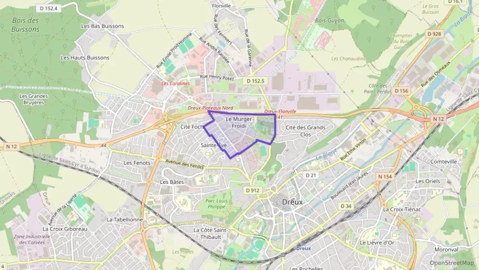 Appartement 67 m² quatre pièces à vendre à Dreux