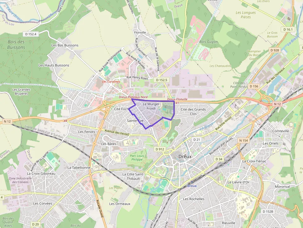 Appartement 56 m² trois pièces à vendre à Dreux