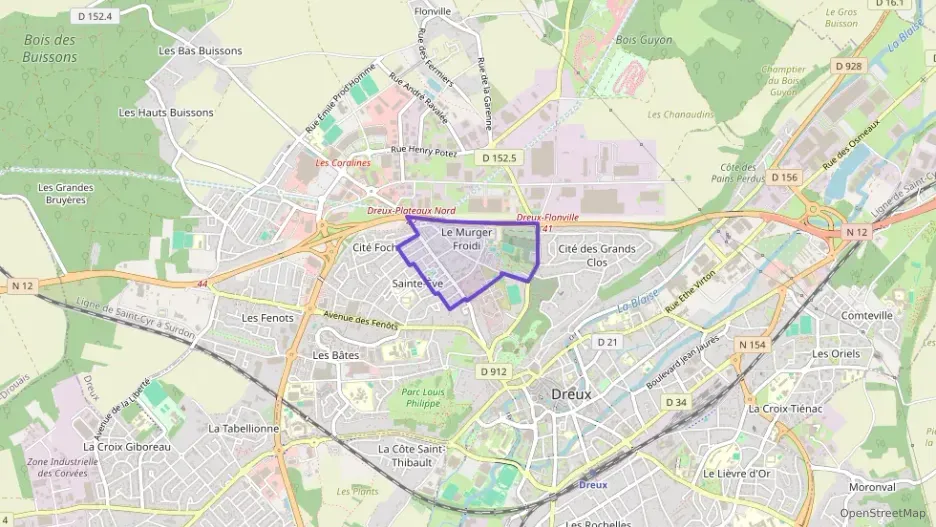 Appartement 56 m² trois pièces à vendre à Dreux