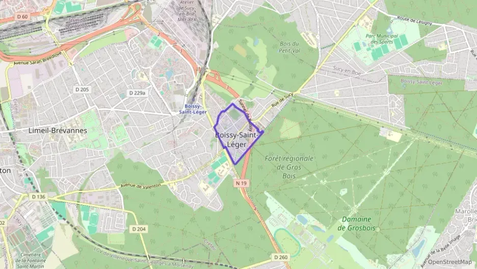 Appartement 56 m² trois pièces à vendre à Boissy-Saint-Léger