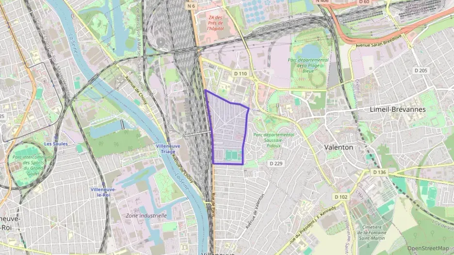 Appartement 50 m² deux pieces à vendre à Villeneuve-Saint-Georges