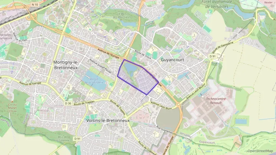 Appartement 62 m² trois pièces à vendre à Guyancourt