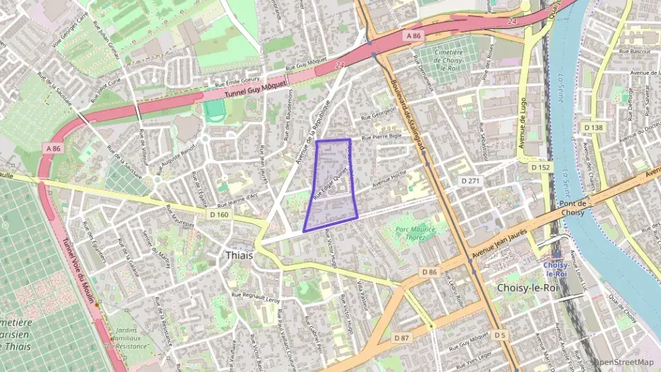 Appartement 90 m² deux pieces à vendre à Thiais