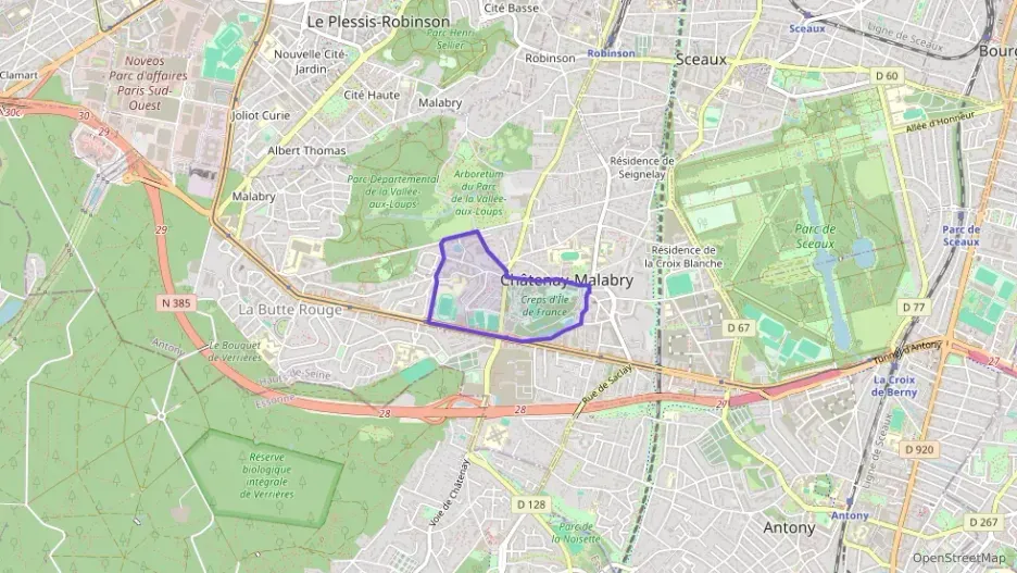 Appartement 39 m² deux pieces à vendre à Châtenay-Malabry