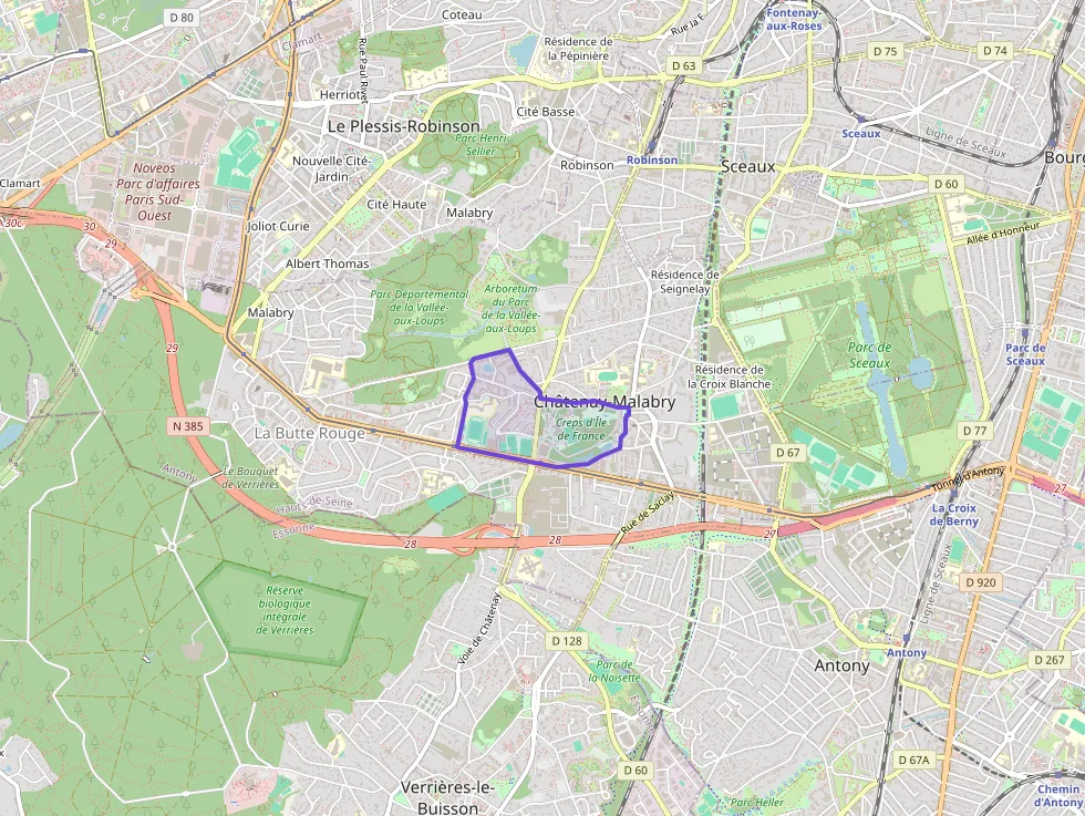 Appartement 38 m² une piece à vendre à Châtenay-Malabry