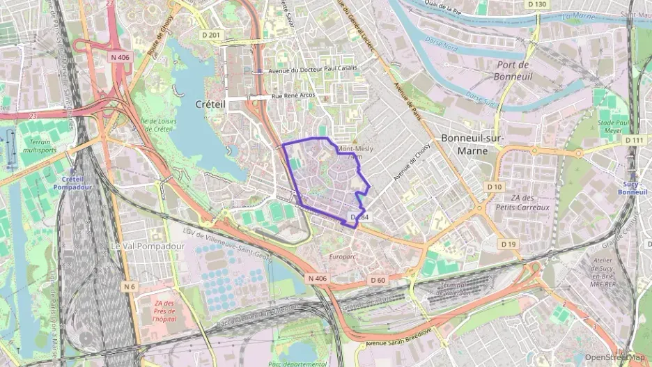 Appartement 63 m² trois pièces à vendre à Créteil