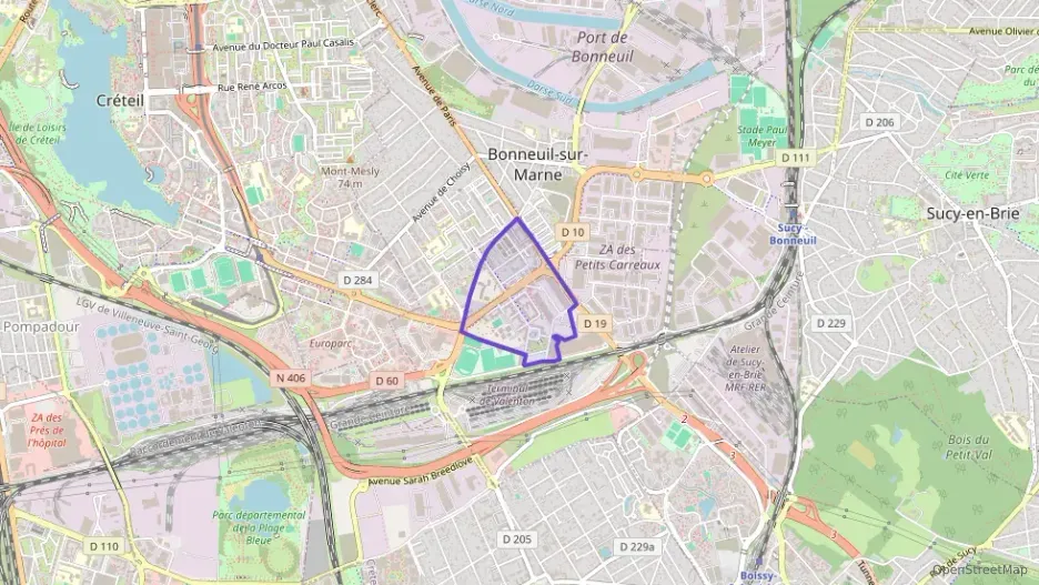 Appartement 62 m² trois pièces à vendre à Bonneuil-sur-Marne
