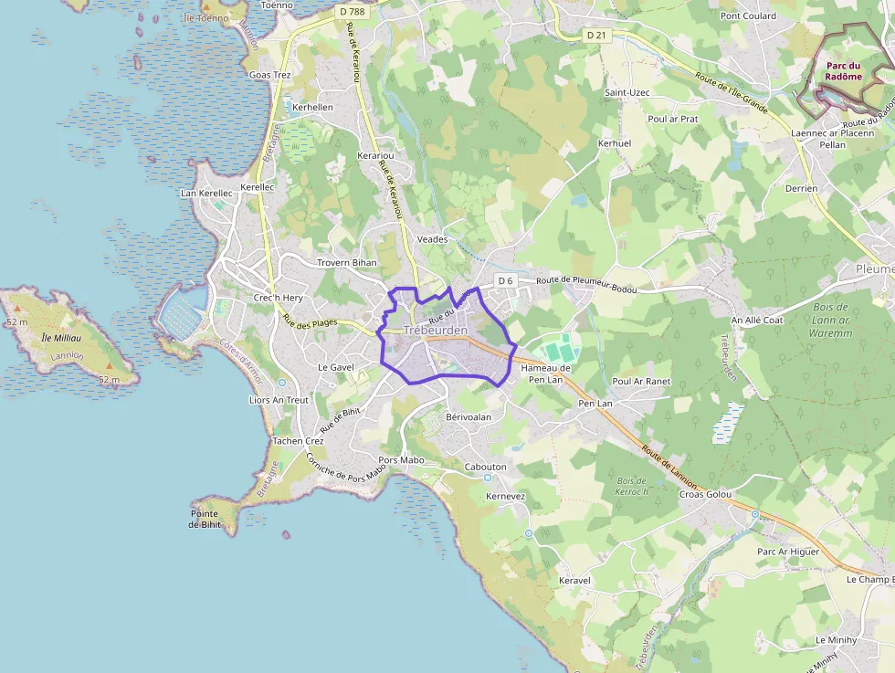 Appartement 62 m² trois pièces à vendre à Trébeurden