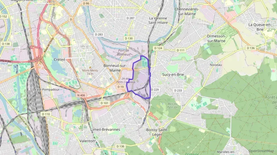 Appartement 75 m² trois pièces à vendre à Sucy-en-Brie
