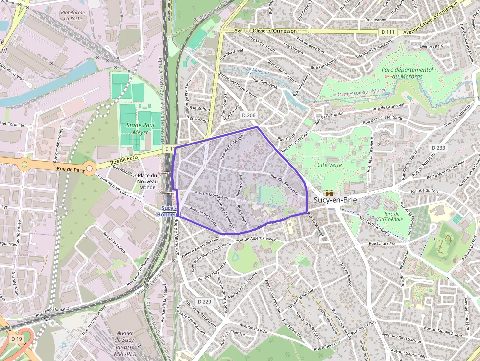 Appartement 59 m² trois pièces à vendre à Sucy-en-Brie