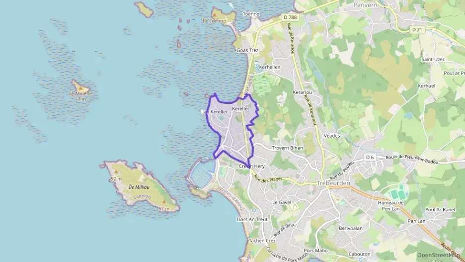 Appartement 95 m² quatre pièces à vendre à Trébeurden Appartement 95 m² quatre pièces à vendre à Trébeurden