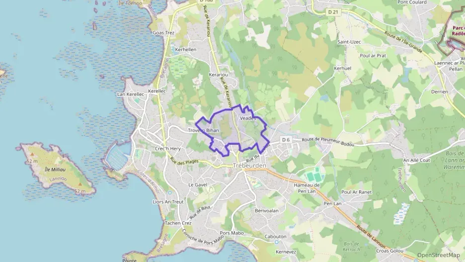 Appartement 58 m² trois pièces à vendre à Trébeurden Appartement 58 m² trois pièces à vendre à Trébeurden