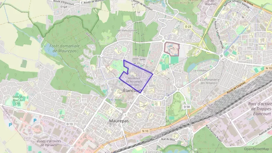 Appartement 54 m² deux pieces à vendre à Élancourt