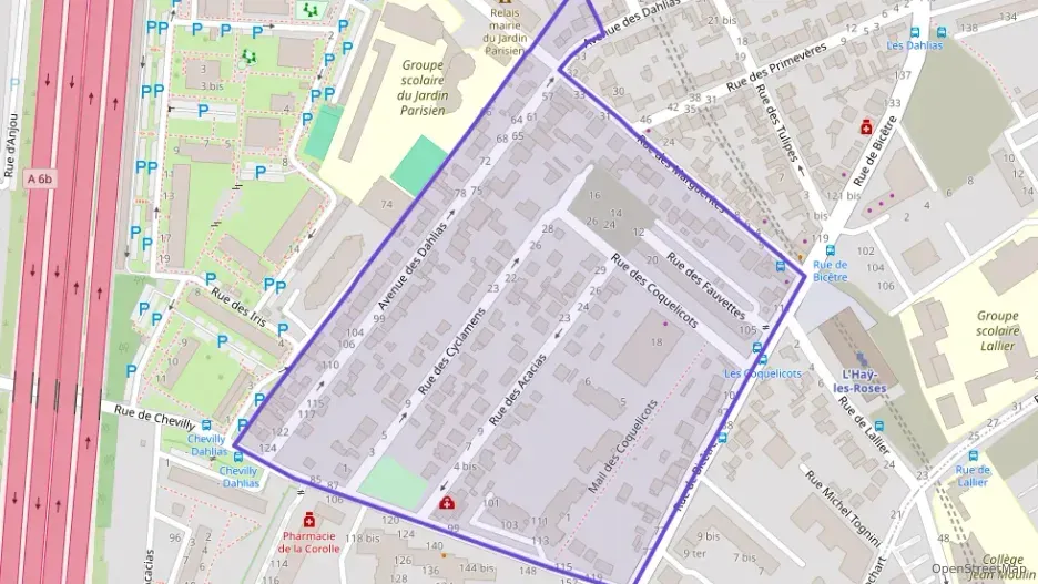 Appartement 51 m² deux pieces à vendre à L`Haÿ-les-Roses