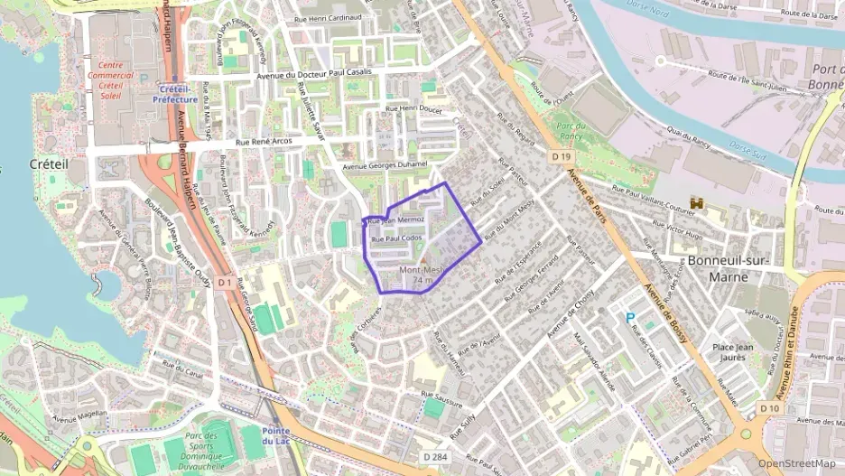 Appartement 66 m² quatre pièces à vendre à Créteil