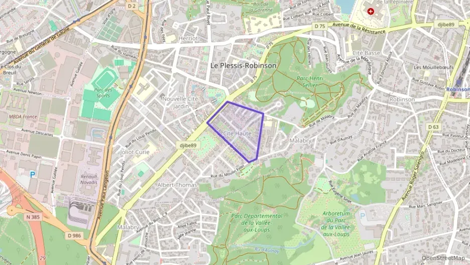 Appartement 52 m² deux pieces à vendre à Le Plessis-Robinson