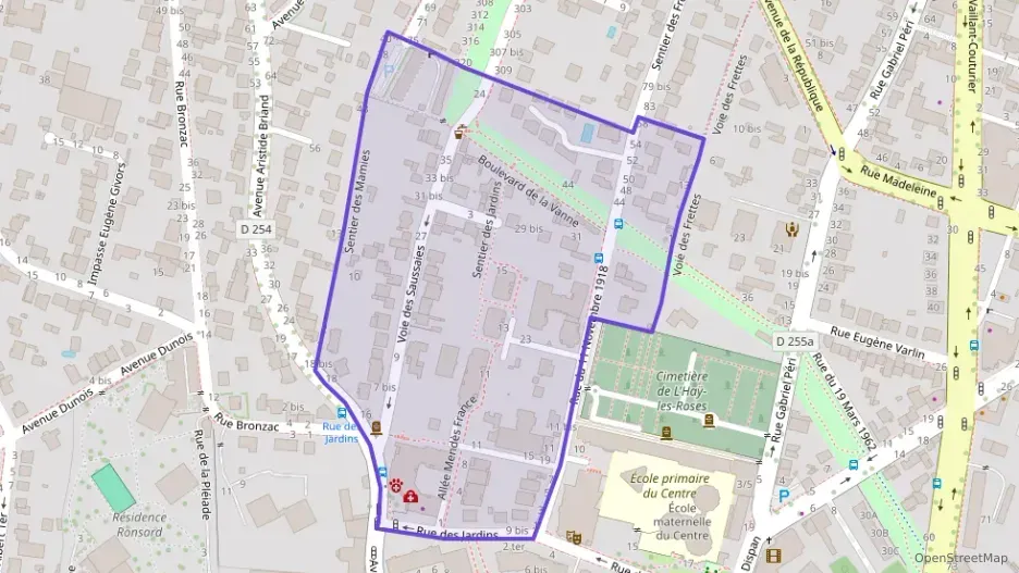 Appartement 43 m² deux pieces à vendre à L`Haÿ-les-Roses