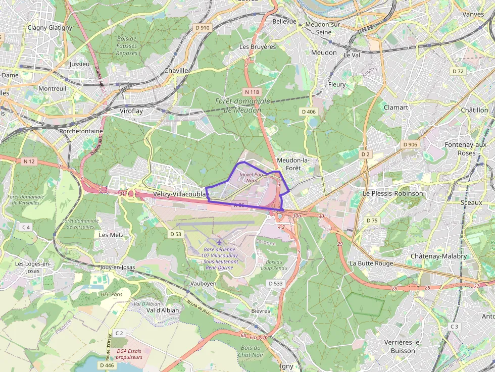 Appartement 63 m² trois pièces à vendre à Vélizy-Villacoublay