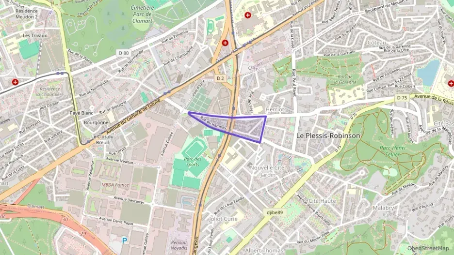 Appartement 35 m² deux pieces à vendre à Le Plessis-Robinson