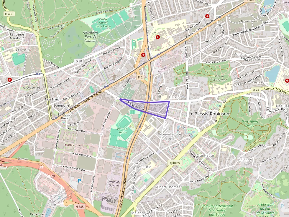 Appartement 60 m² trois pièces à vendre à Le Plessis-Robinson