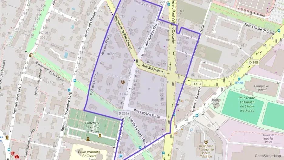 Appartement 56 m² trois pièces à vendre à L`Haÿ-les-Roses